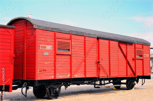 Old fashion train with cargo