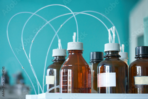 chemical bottles