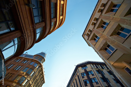 Blue Sky in the European City