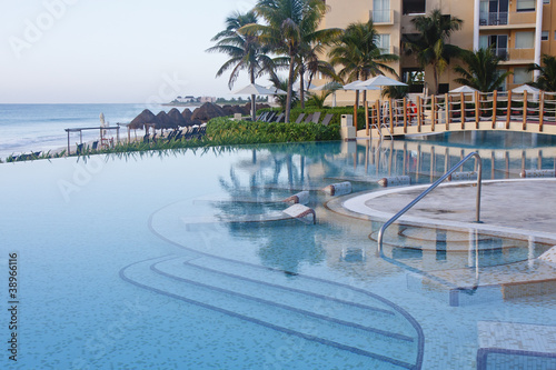 Calm Blue Pool by Dawn Beach