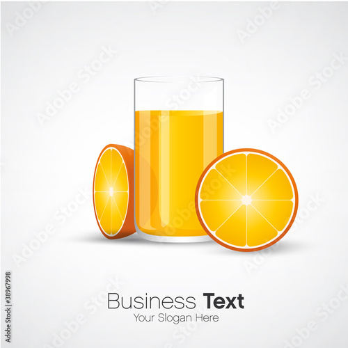 vecteur, jus d'orange