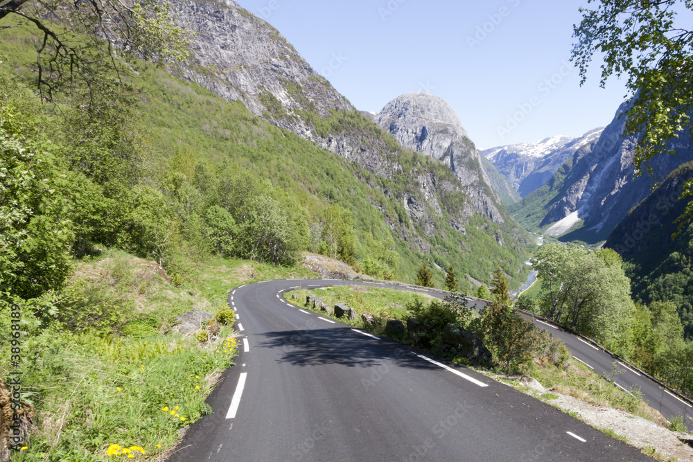 Mountain road descent