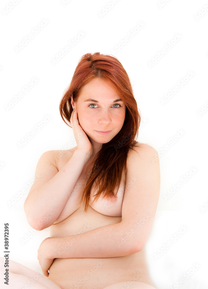Fototapeta premium young attractive nude caucasian woman