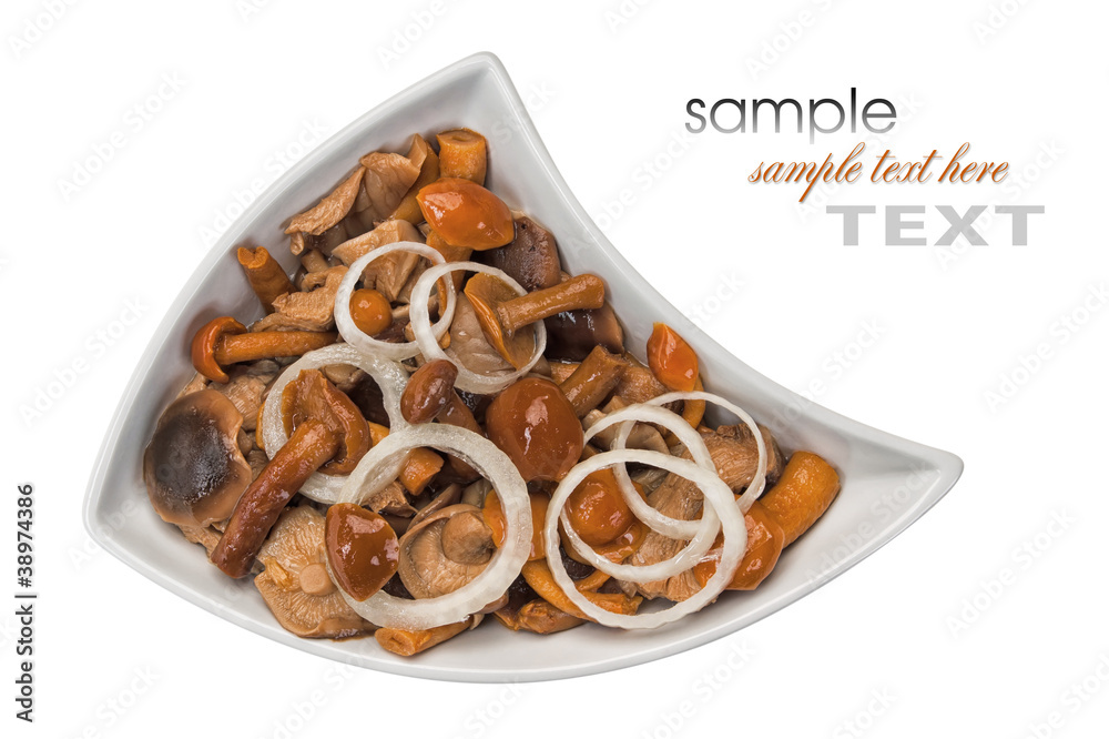 Marinated mushrooms with onions Marinated mushrooms with onions