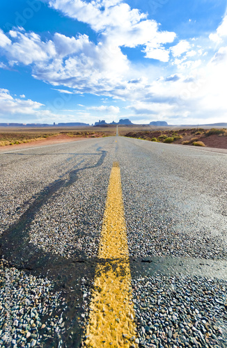 Long road to the Monument Valley