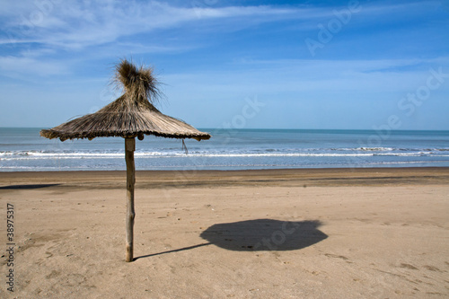 Deserted beach in Argentina