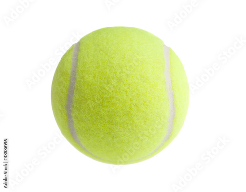 Tennis ball isolated on white © nexusseven