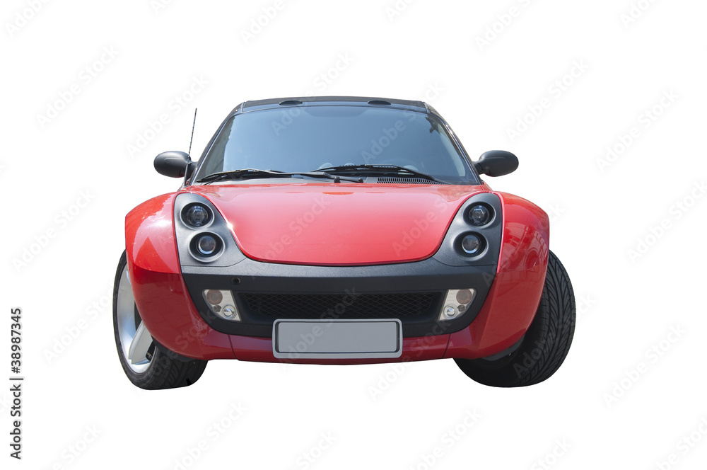 Red Smart Roadster sports car
