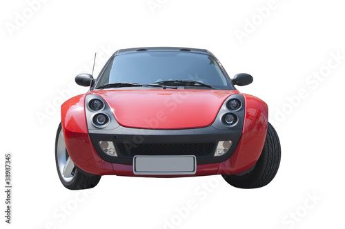 Red Smart Roadster sports car © Solid photos