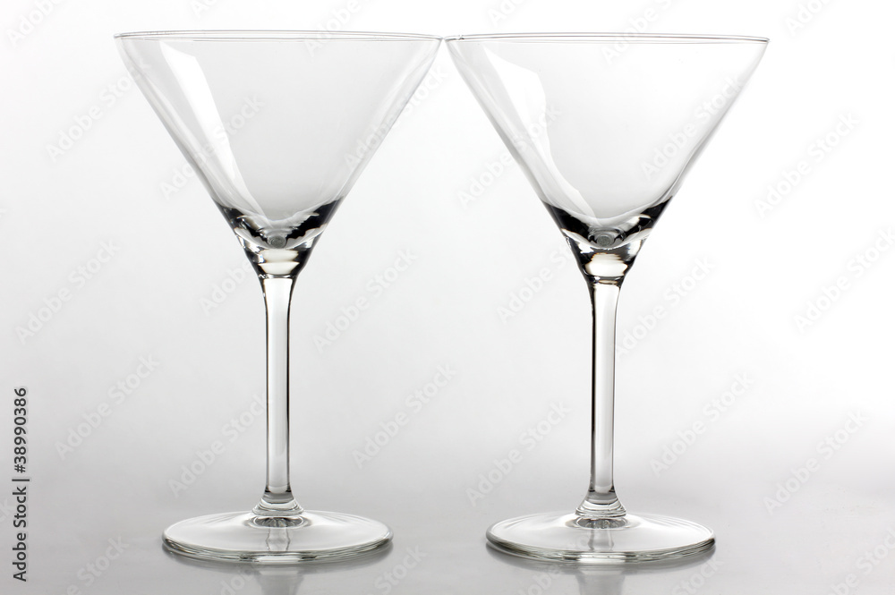 Two empty glasses Two empty glasses