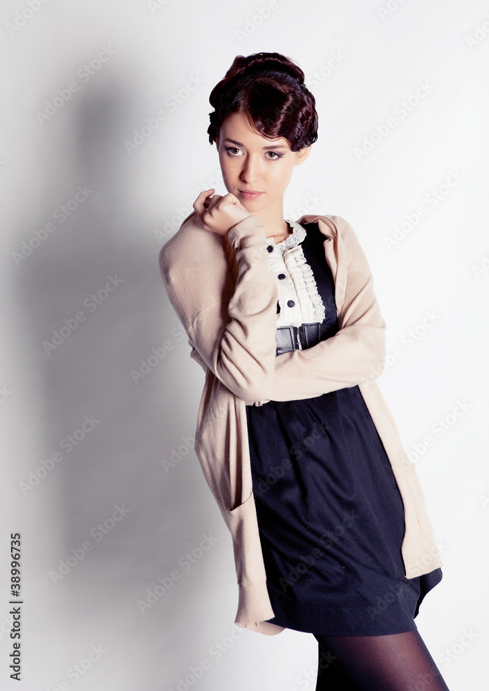 Fototapeta premium Beautiful brunette girl