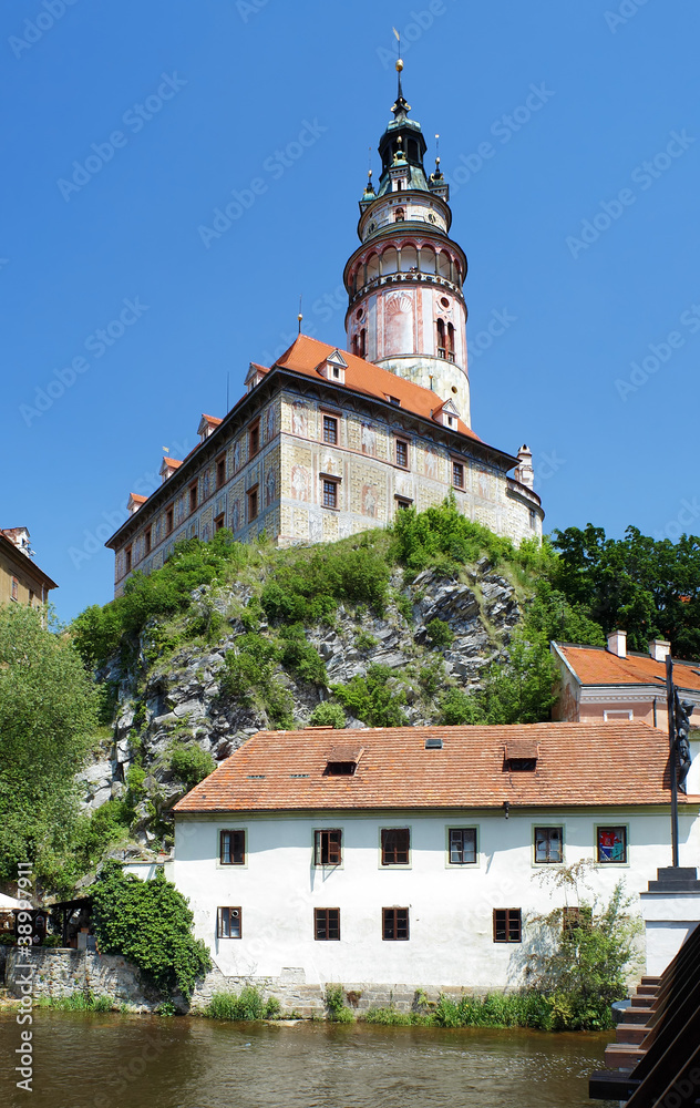 Tower of the Cesky Krumlov Castle, Czech Republic