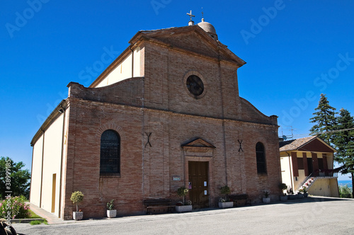 St. Vicinio Church. Torriana. Emilia-Romagna. Italy. photo