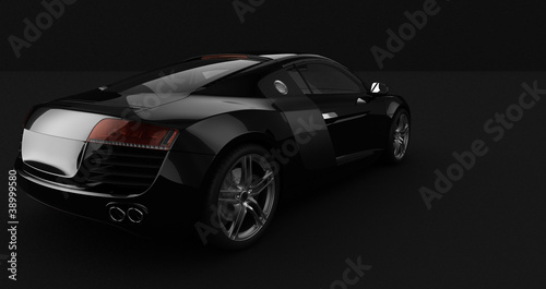 Black Modern sport car