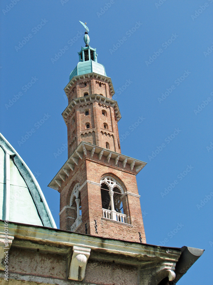 Tower of an Italian city near Venice