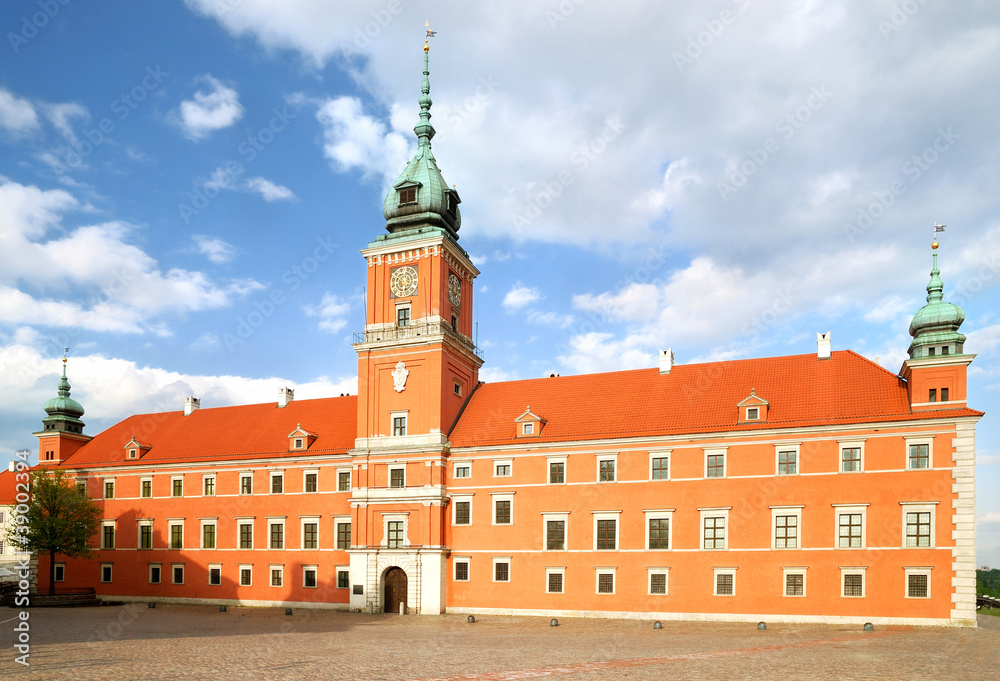 Obraz king castle in old twon of Warsaw