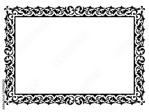 simple ornamental decorative frame