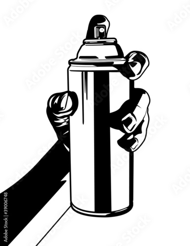 Hand with Spray Can Two
