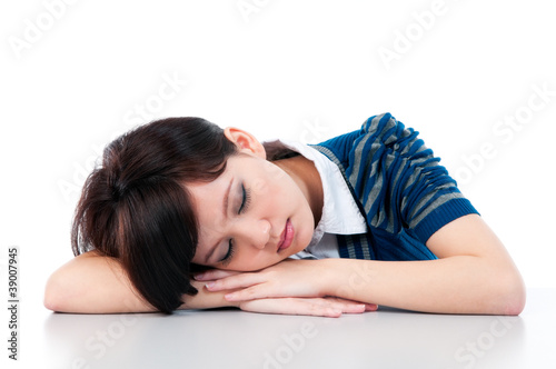 Young Woman Sleeping Gracefully