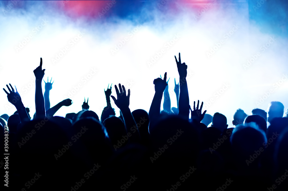 cheering concert crowd cheering concert crowd
