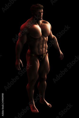 Male Bodylbuilder Illustration