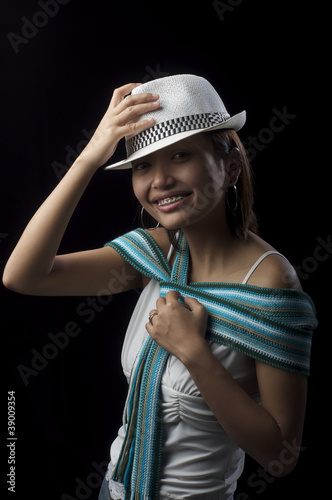 Asian Woman in Studio