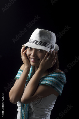 Asian Woman in Studio