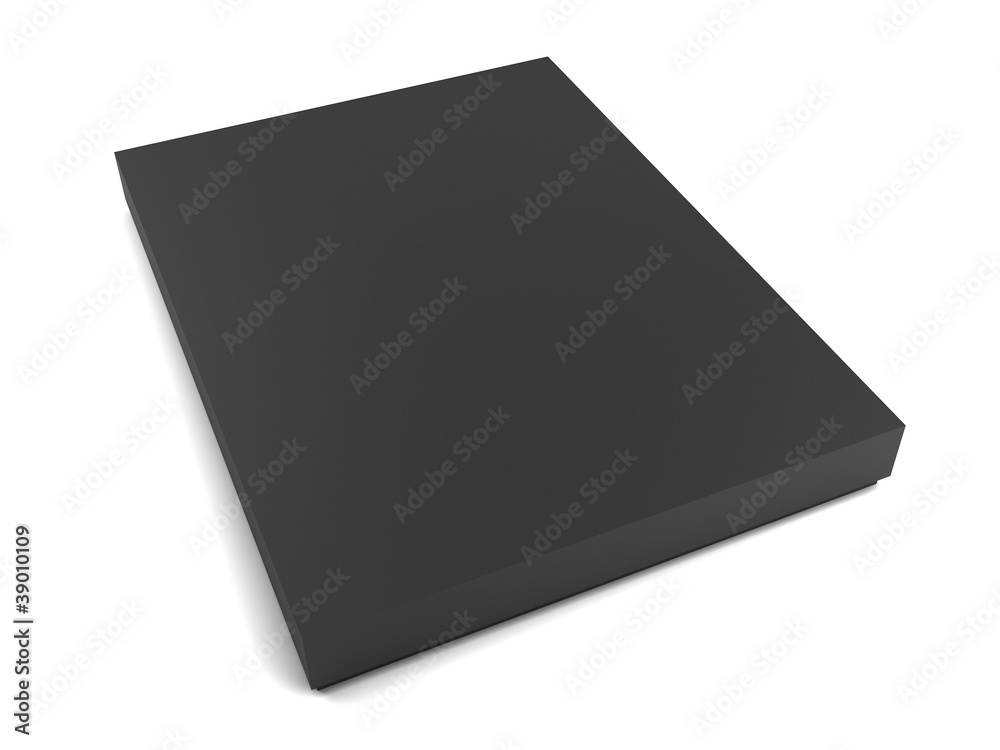 Black Box isolated on white background