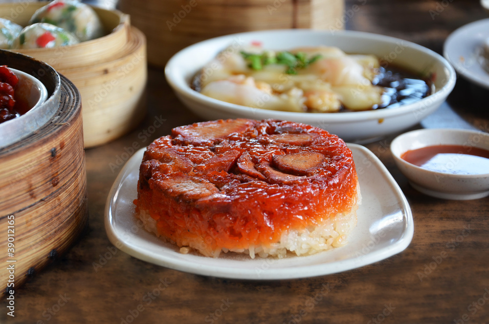 glutinous rice with bbq pork glutinous rice with bbq pork