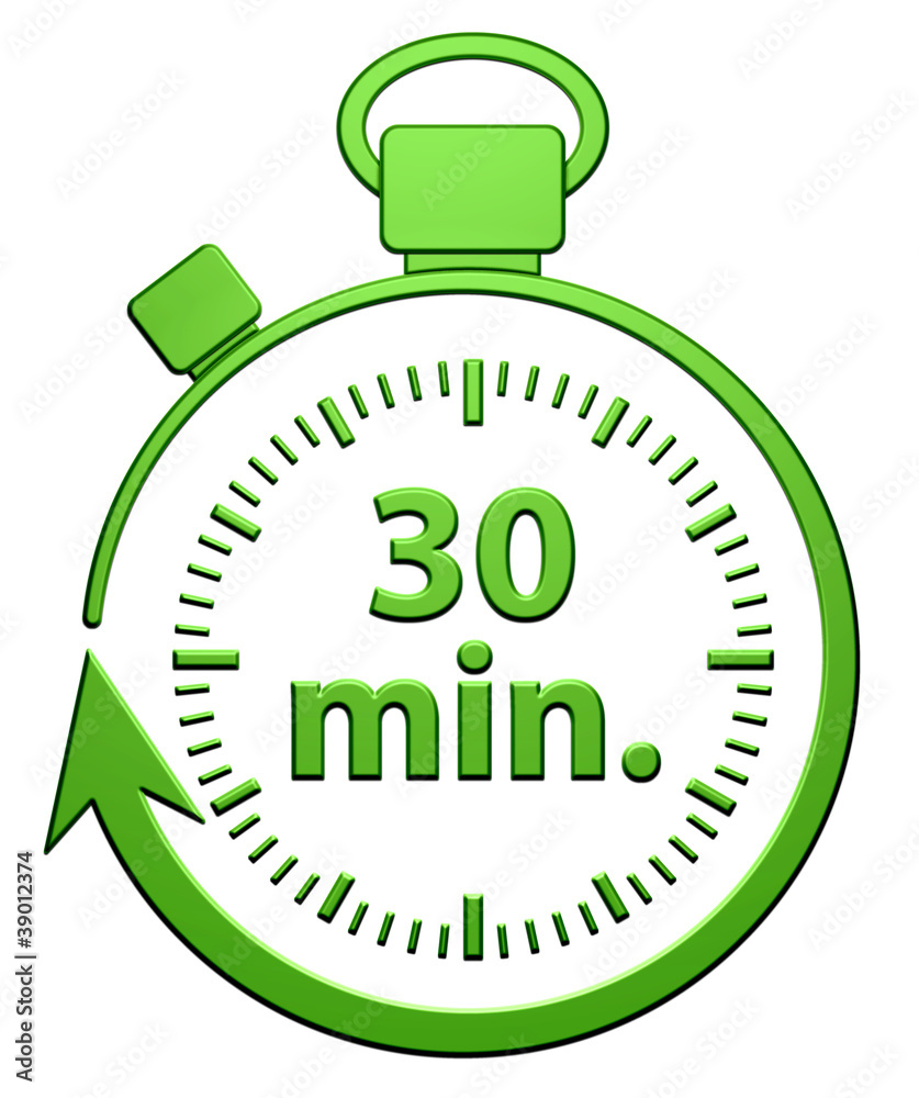 30 Minutes Chrono Stock Illustration | Adobe Stock