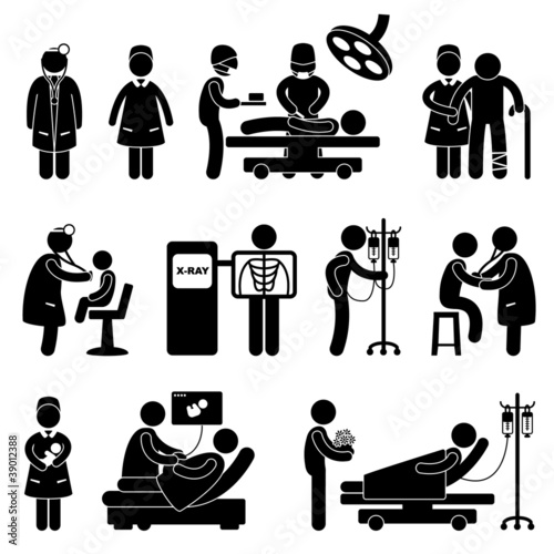 Doctor Nurse Hospital Clinic Medical Surgery Patient
