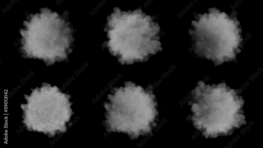 Puffy smoke explosions with alpha set