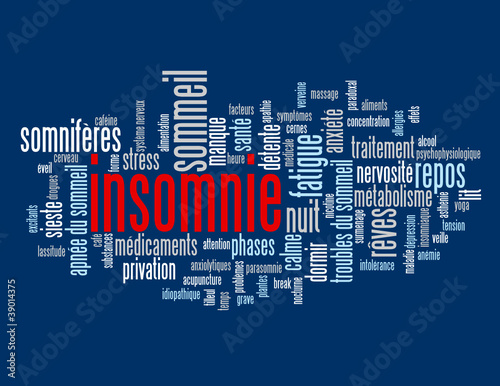 Nuage de Tags "INSOMNIE" (sommeil fatigue somnifères dépression)