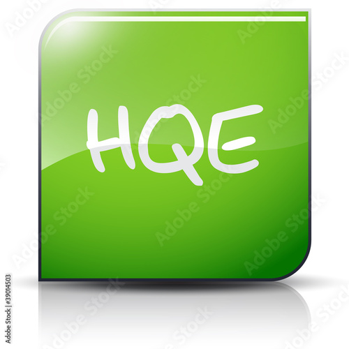 Symbole glossy vectoriel norme HQE