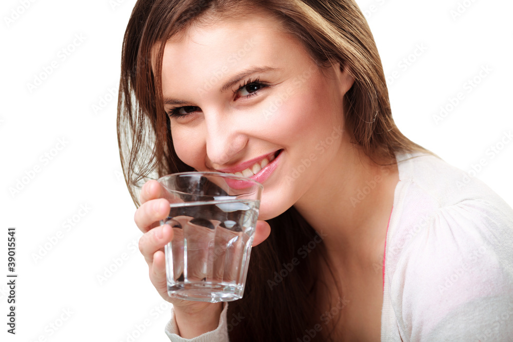 woman with glass of water woman with glass of water