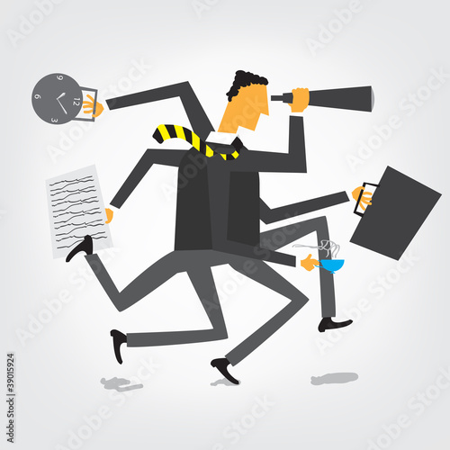 Businessman orchestra