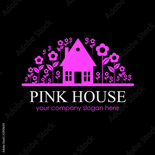 Logo Pink House # Vector