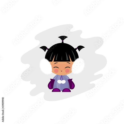 Eskimo Girl Illustration