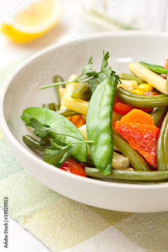 Mixed steamed vegetables