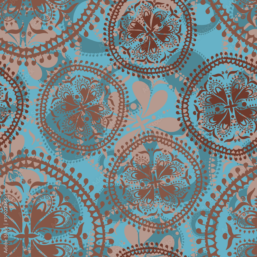abstract oriental seamless pattern