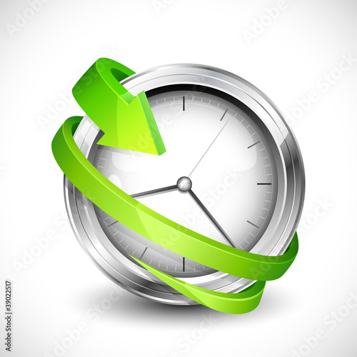 Arrow around Clock