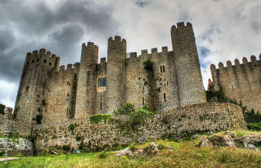 Castle of Obidos a medieval village in portugal