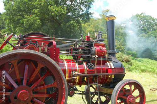 Tablou pe pânză steam traction engine