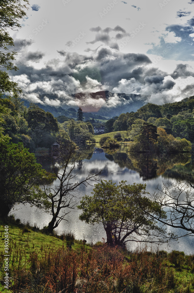 Scenic view in the lake district in England