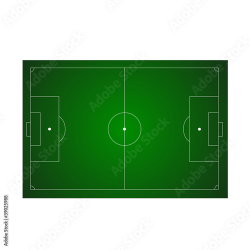 Football ground in a vector