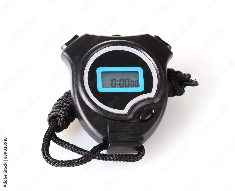 electronic sport timer isolated on white electronic sport timer isolated on white