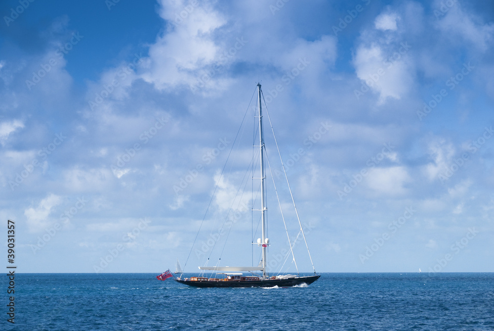 Luxury sailboat