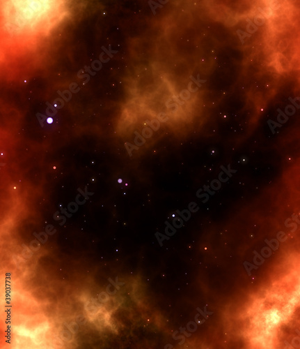 nebula gas cloud in deep outer space