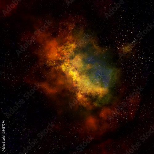 Fototapeta Naklejka Na Ścianę i Meble -  nebula cloud in outer space