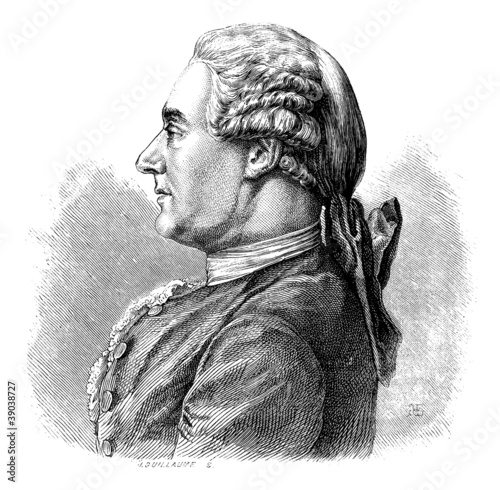 Charles Duclos, historian, vintage engraving.